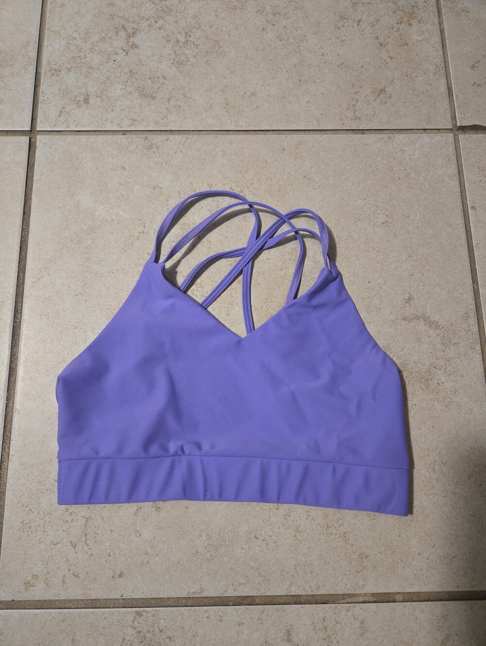 Purple Pixies Lilac Solid Criss Cross Dance Top